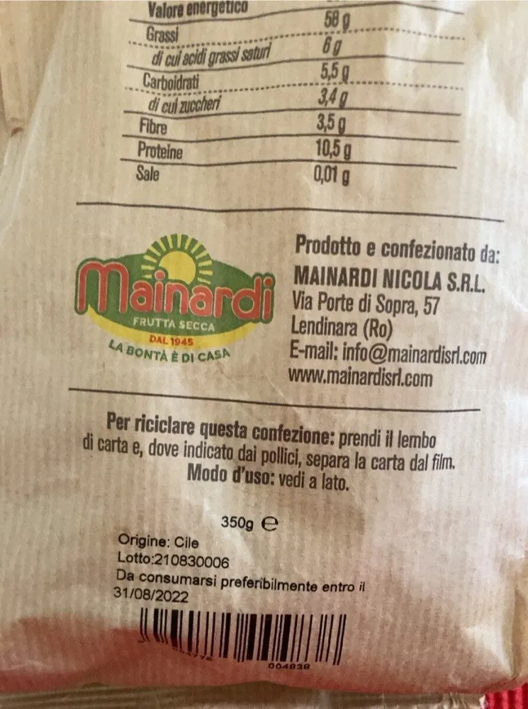 Noci con guscio
