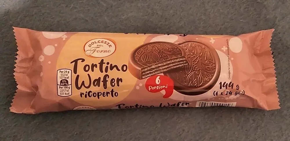 Tortino Wafer ricoperto