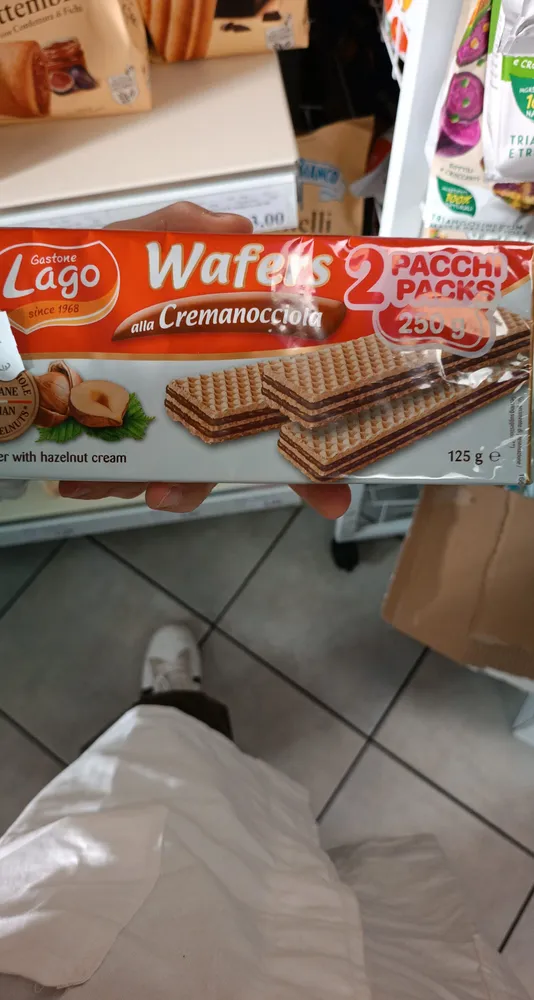 Wafers alla cremanocciola