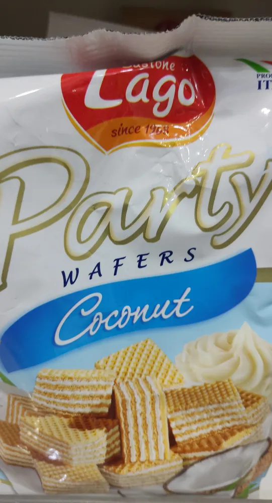 Party wafers coconut