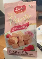 Mini Party Wafers Strawberry