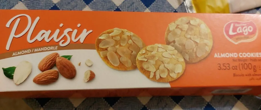 Plaisir almond cookies