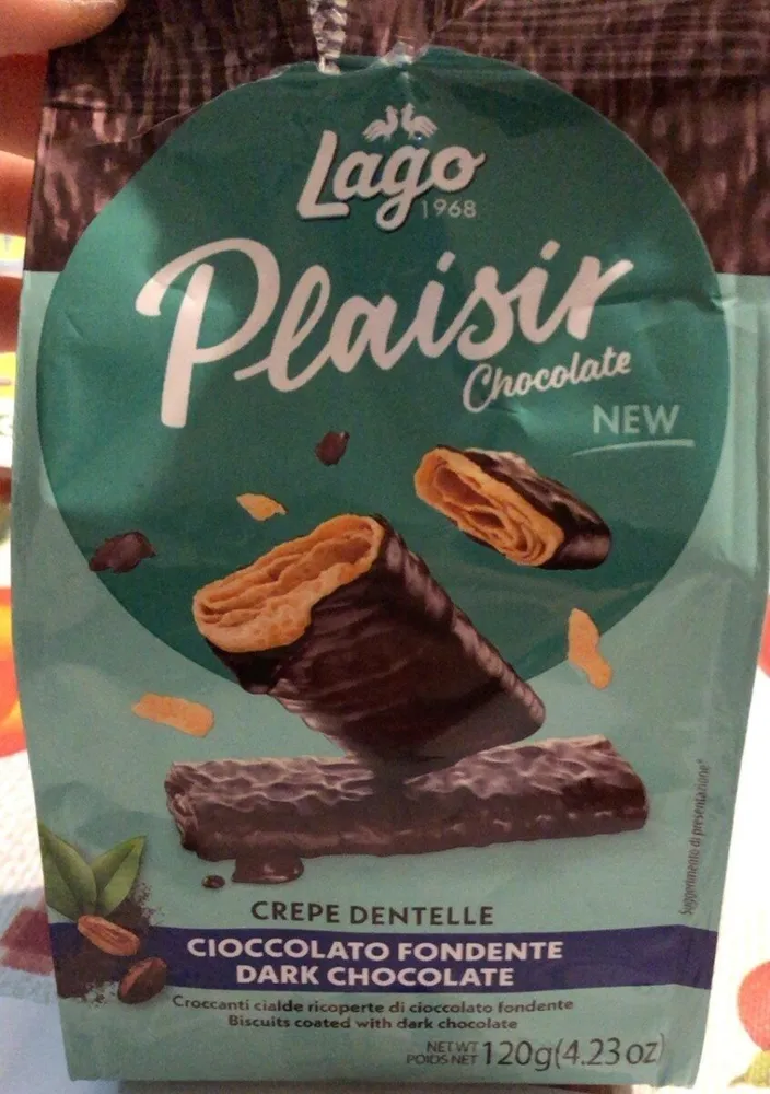 Croccanti cialde ricoperte di cioccolato fondente