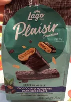 Croccanti cialde ricoperte di cioccolato fondente
