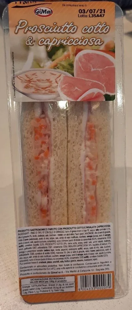 Prosciutto cotto e capricciosa