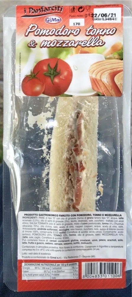 Pomodoro tonno & mozzarella
