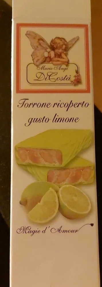 Torrone ricoperto gusto limone