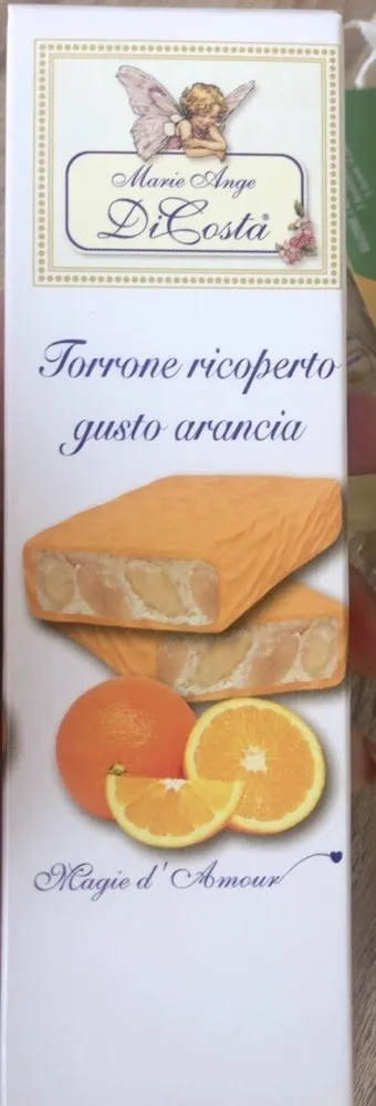 Torrone ricoperto gusto arancia