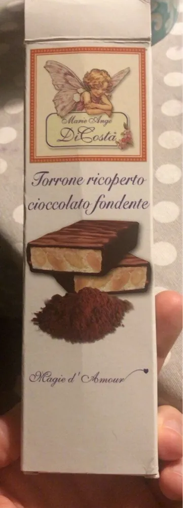 Torrone ricoperto cioccolato fondente