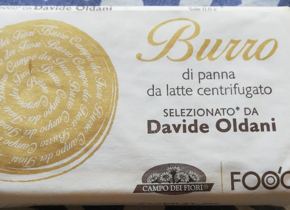 Burro di panna da latte centrifugato