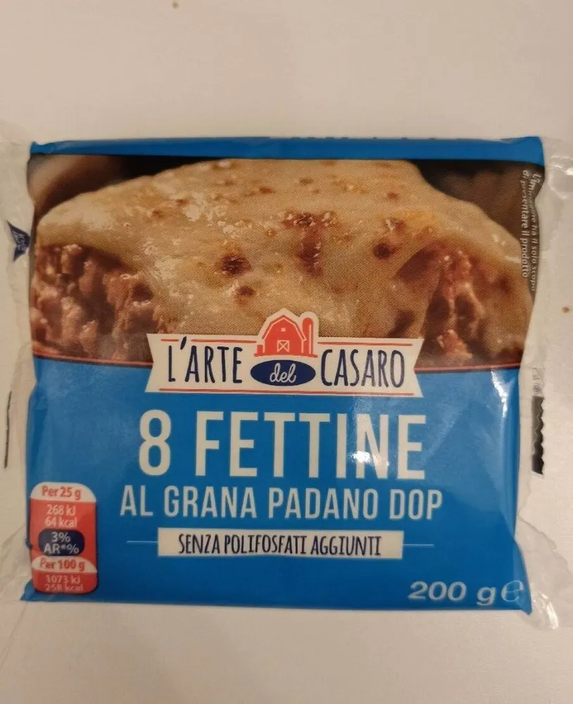 8 fettine al grana padano dop