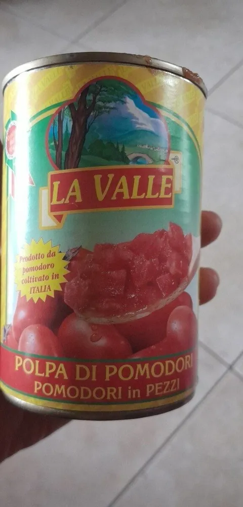 Polpa di pomodori in pezzi