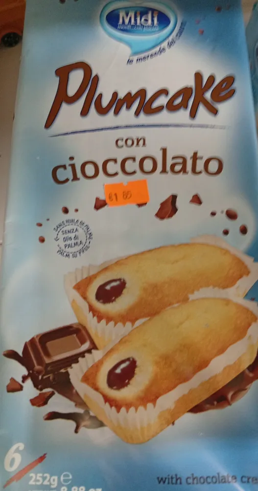 Midi Plumcake Ciocc. 6pz GR 252
