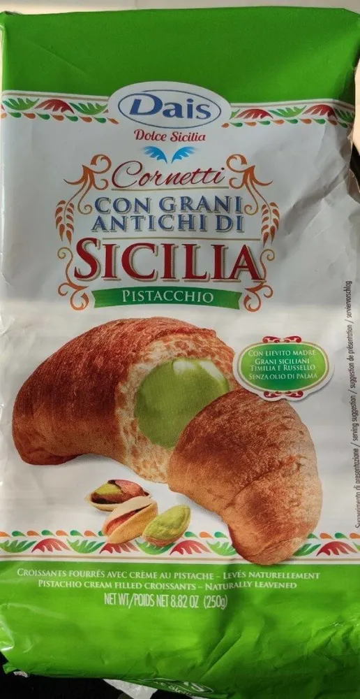 Cornetti con Grani Antichi di Sicilia - Pistacchio