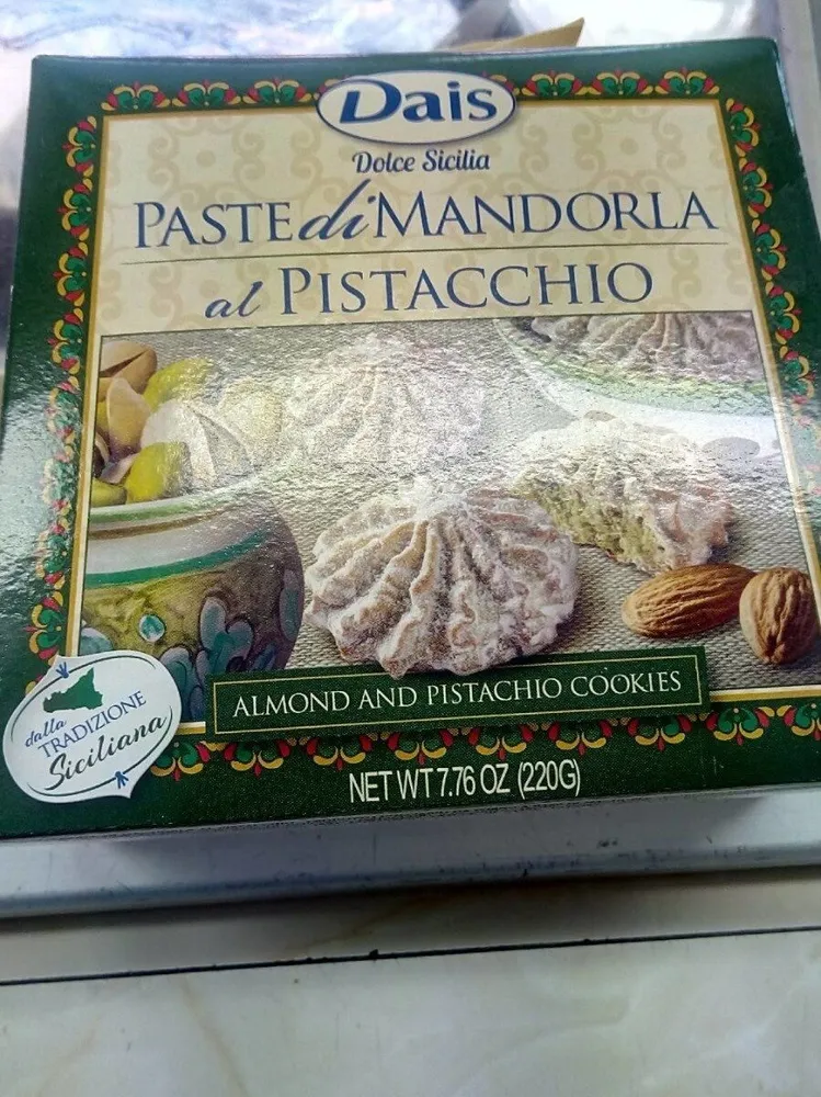 Paste di mandorla al pistacchio