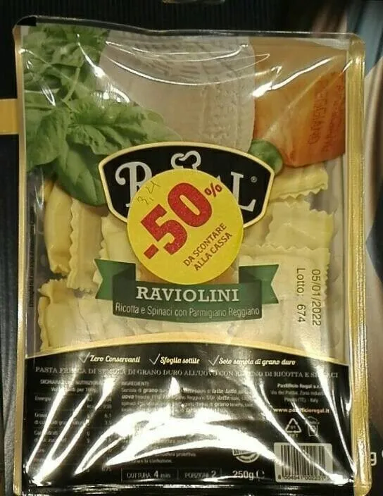 Raviolini ricotta e spinaci