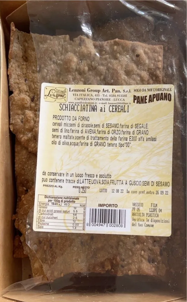 Schiacciatina ai Cereali