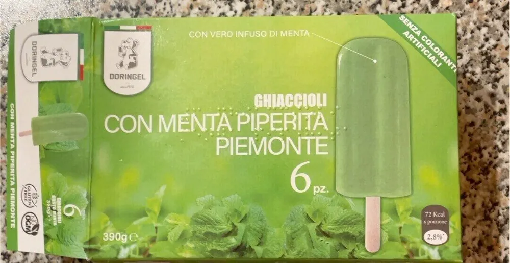 ghiaccioli con menta piperita piemonte