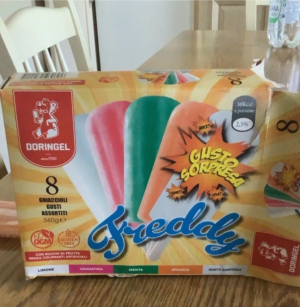 Ghiaccioli gusti assortiti