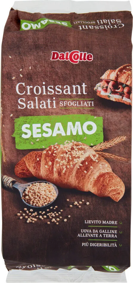 Croissant salati con sesamo