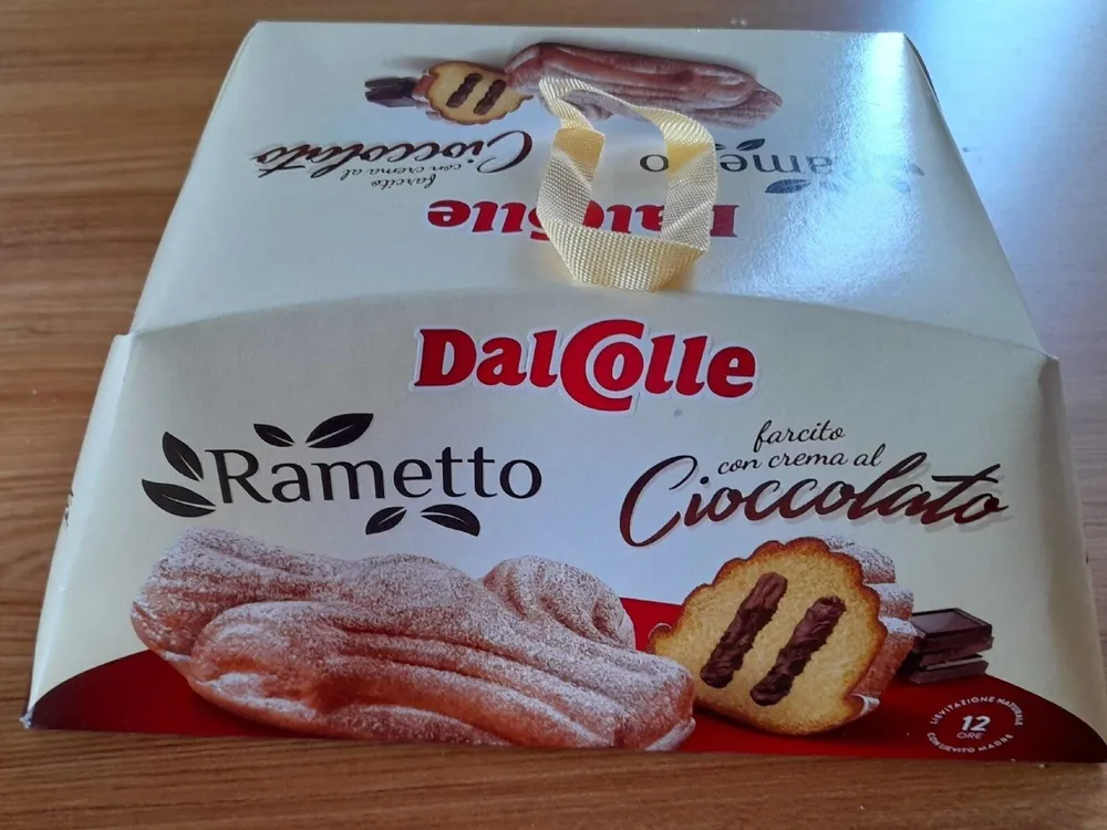 Rametto farcito con crema al cioccolato