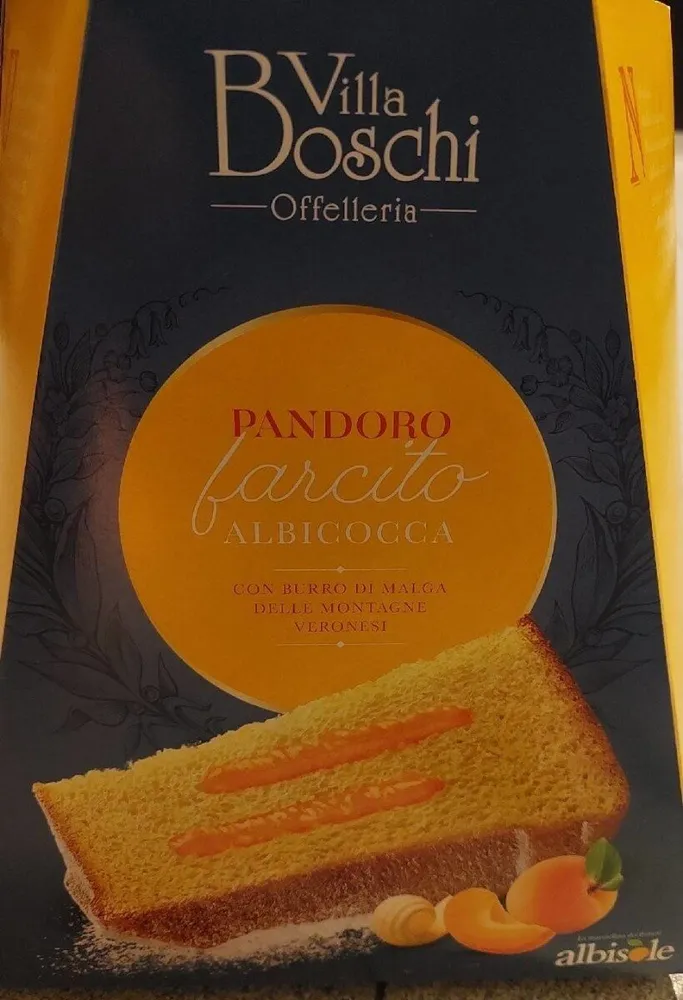 Pandoro farcito albicocca