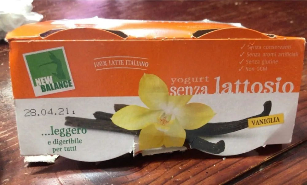Yogurt senza lattosio vaniglia