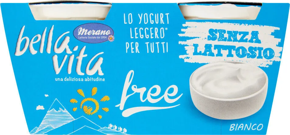 Yogurt bianco senza lattosio