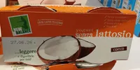 Yogurt senza lattosio cocco