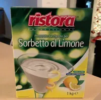 Preparato zuccherato per sorbetto al limone