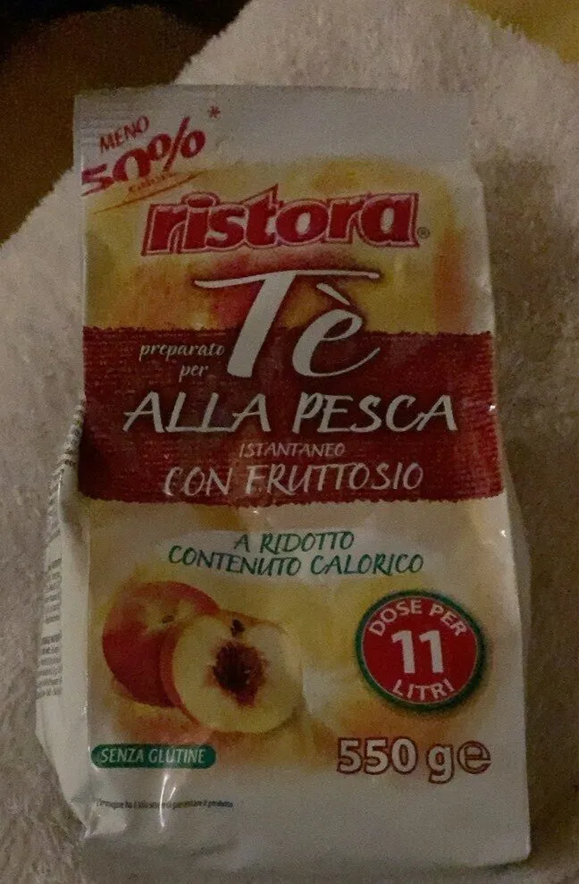 Tè alla pesca istantaneo con fruttosio