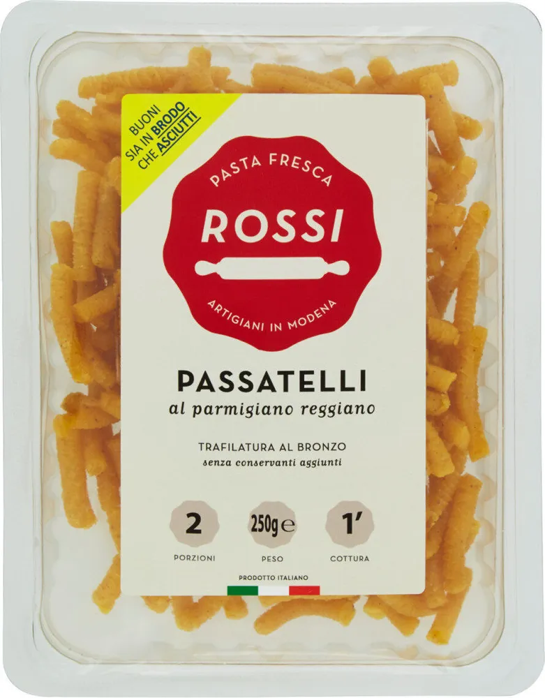 Pasta fresca rossIGPassatelli al parmigiano reggiano