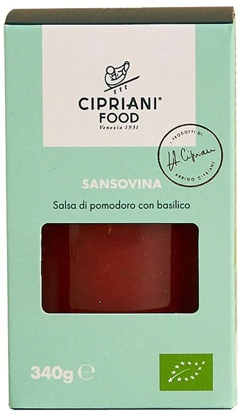 Sansovina, salsa di pomodoro con basilico