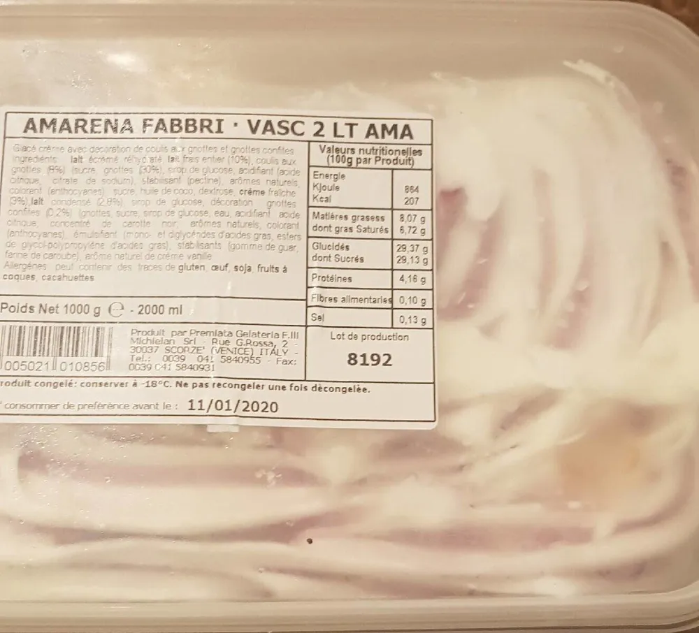 Glace amarena