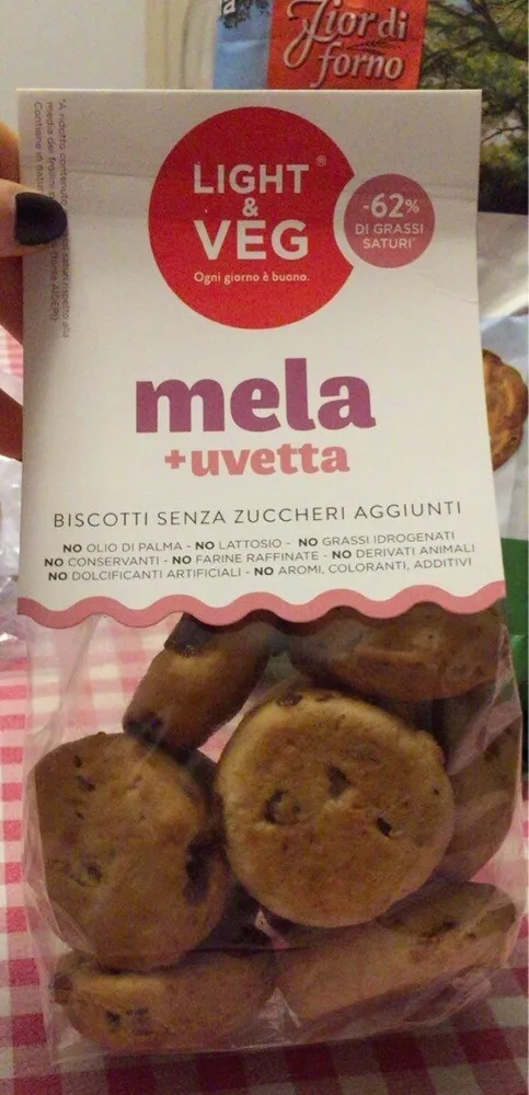 Biscotti mela e uvetta