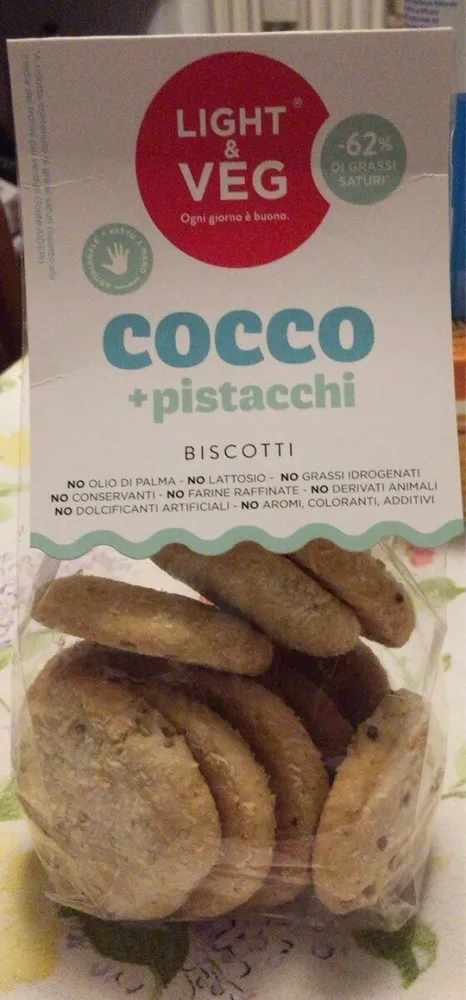Biscotti cocco e pistacchio