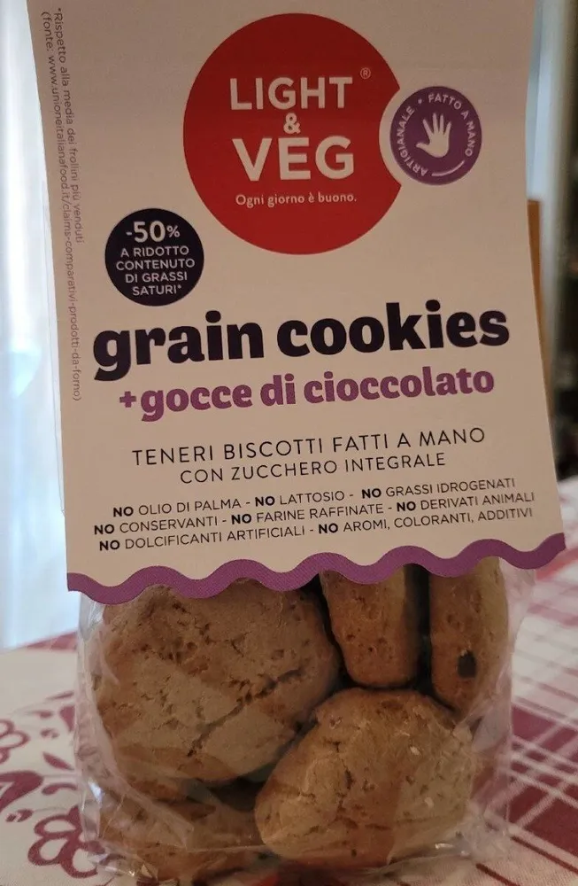Grain cookies + gocce di cioccolato