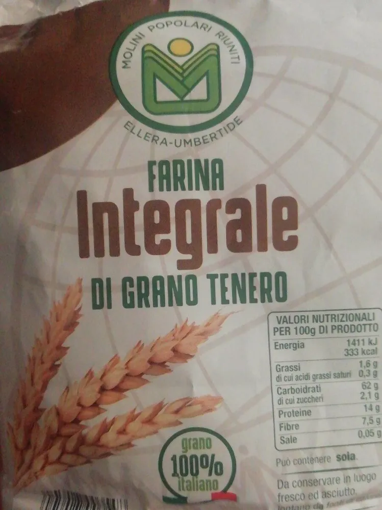 Farina integrale di grano tenero