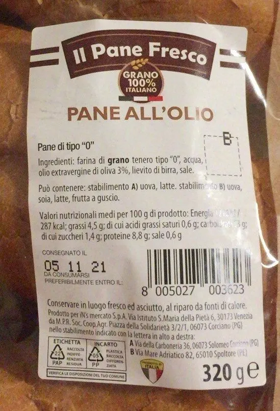 Pane all’olio