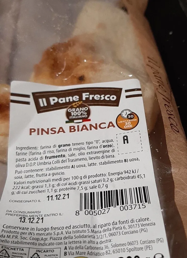 Pinza bianca