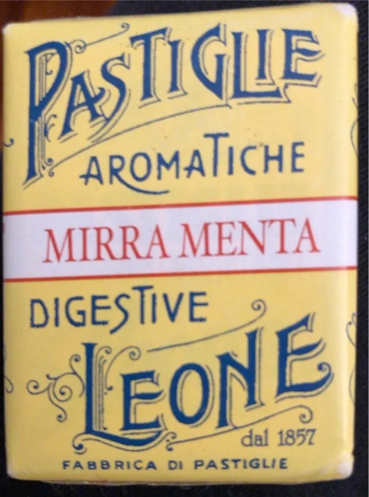 Pastglie arimatiche mirra e menta