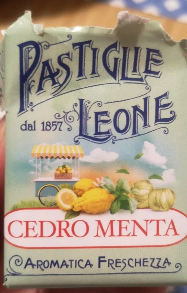 Pastiglie leone cedro menta