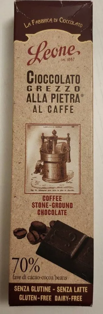 Cioccolato grezzo alla pietra al caffè