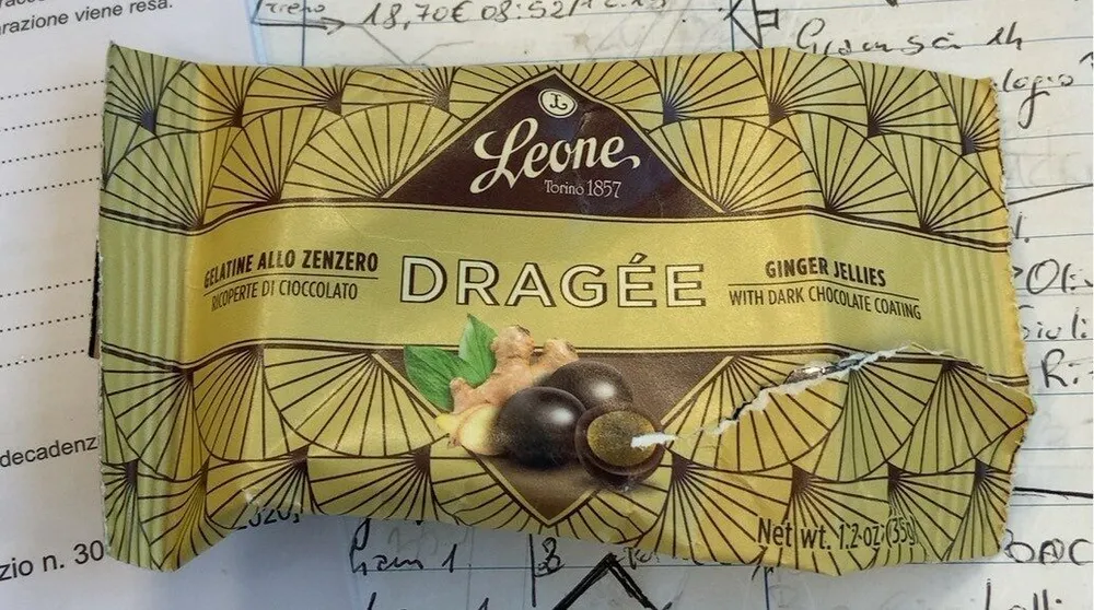 Dragée gelatine allo zenzero