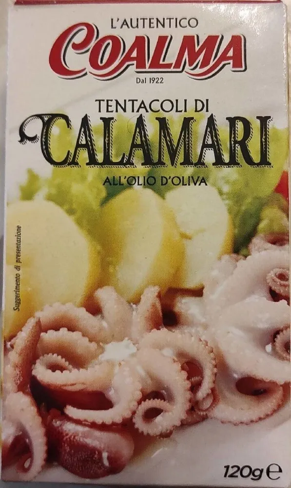 Tentacoli di calamari all'olio di oliva