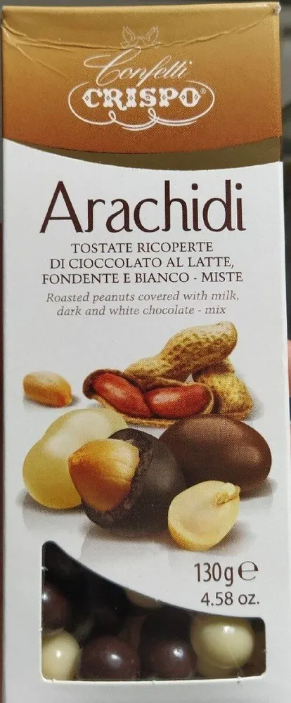 Arachidi tostate ricoperte