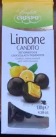 Limone candito ricoperto di cioccolato fondente