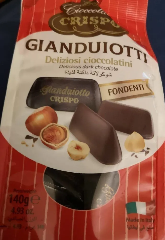 Cioccolato crispo gianduiotti