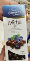 Mirtilli neri gialli neri ricoperti di cioccolato