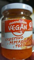 Crostino ai peperoni e tofu